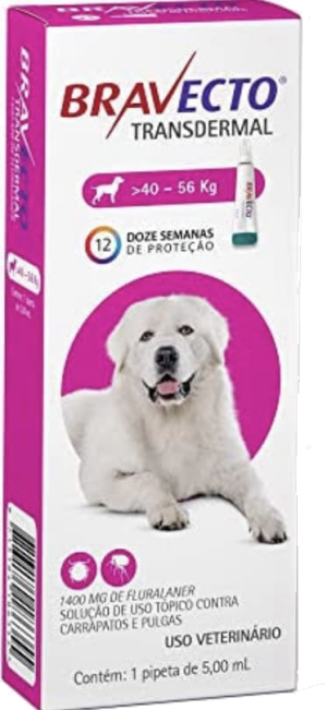 Antipulgas e Carrapatos MSD Bravecto para Cães de 20 a 40 Kg